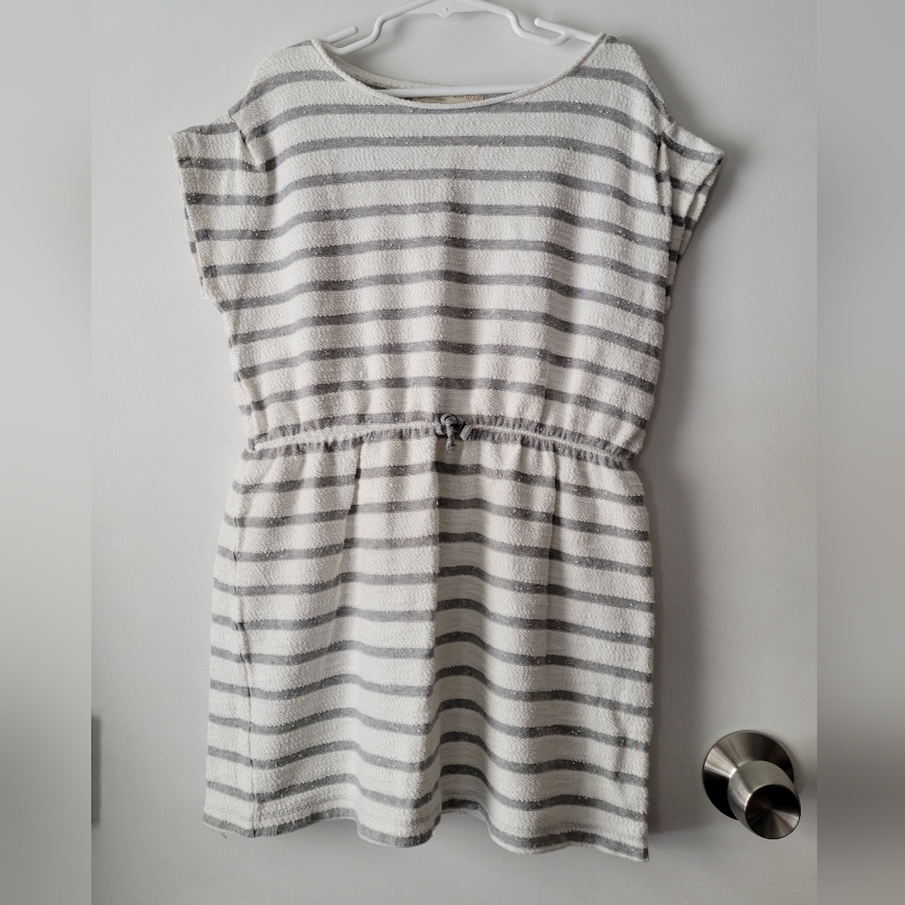 Zara Girls striped terry dress